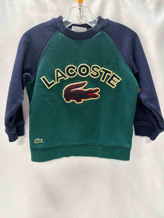 Lacoste Size 2T Green Sweater