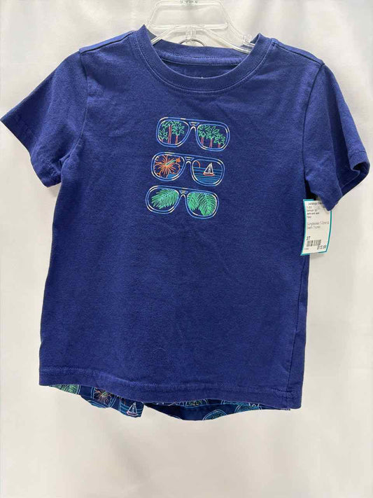 Janie and Jack Size 3T Navy Swimsuit- 2pc