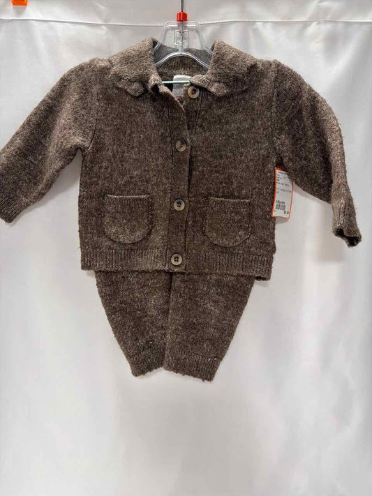 H&M Size 6 Months Brown Outfit -2pc