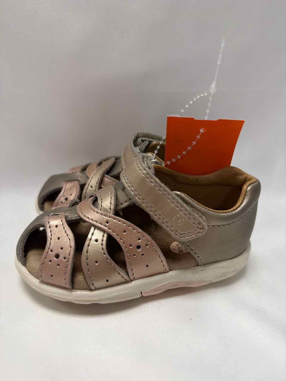 Stride Rite Shoe Sizes 5C Gold Gently Used Sandals