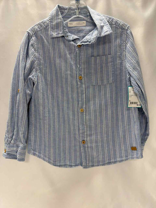 Zara Size 6 Blue Shirt- Casual