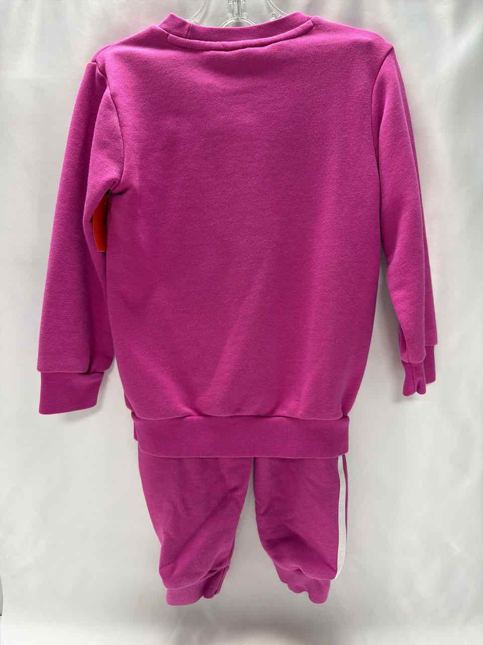 Adidas Size 3/4T Fuchsia Outfit -2pc