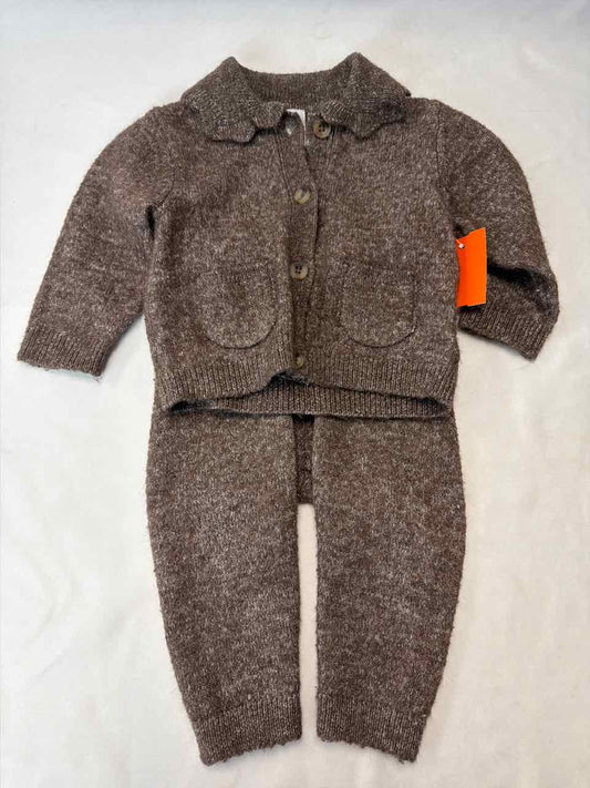 H&M Size 6 Months Brown Outfit -2pc