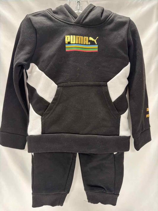 Puma Size 3T Black New With Tags Outfit -2pc