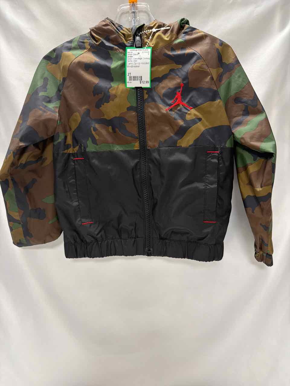 Jordan Size 2T Green Gently Used Jacket- Casual