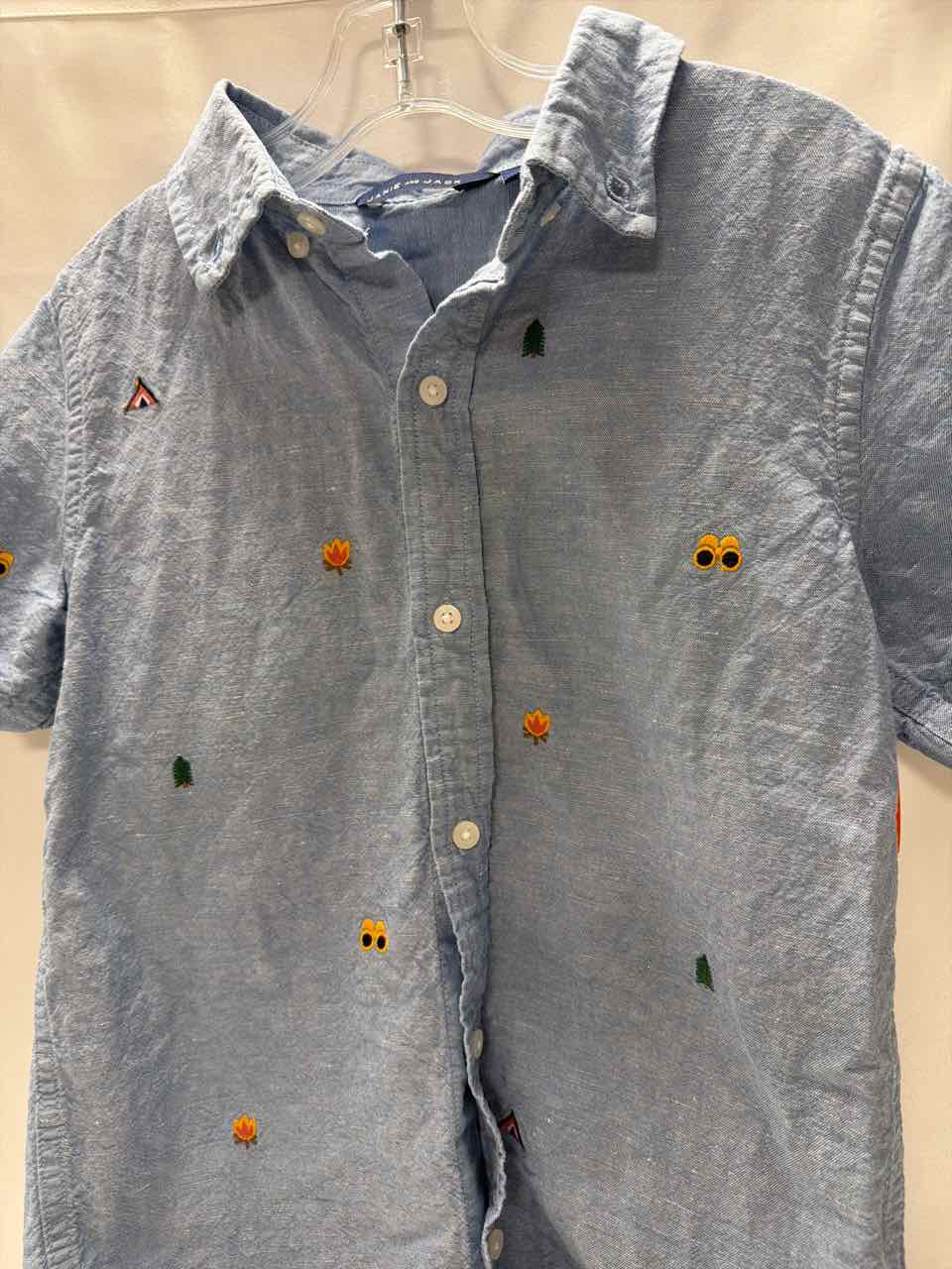 Janie and Jack Size 8 Blue Shirt- Formal