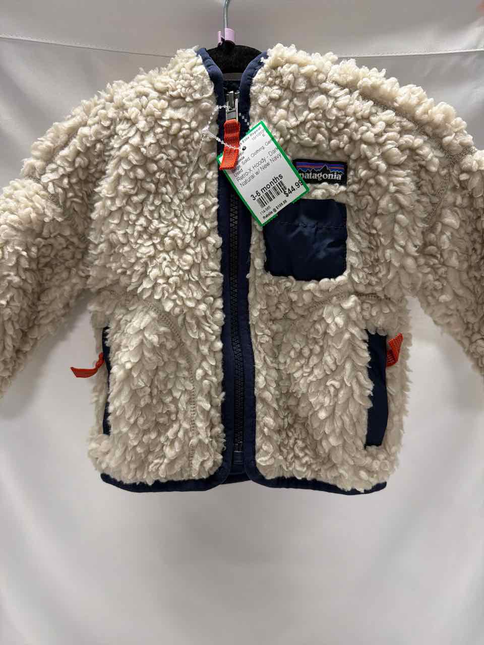 Patagonia Size 3-6 months Beige Gently Used Coat- Winter