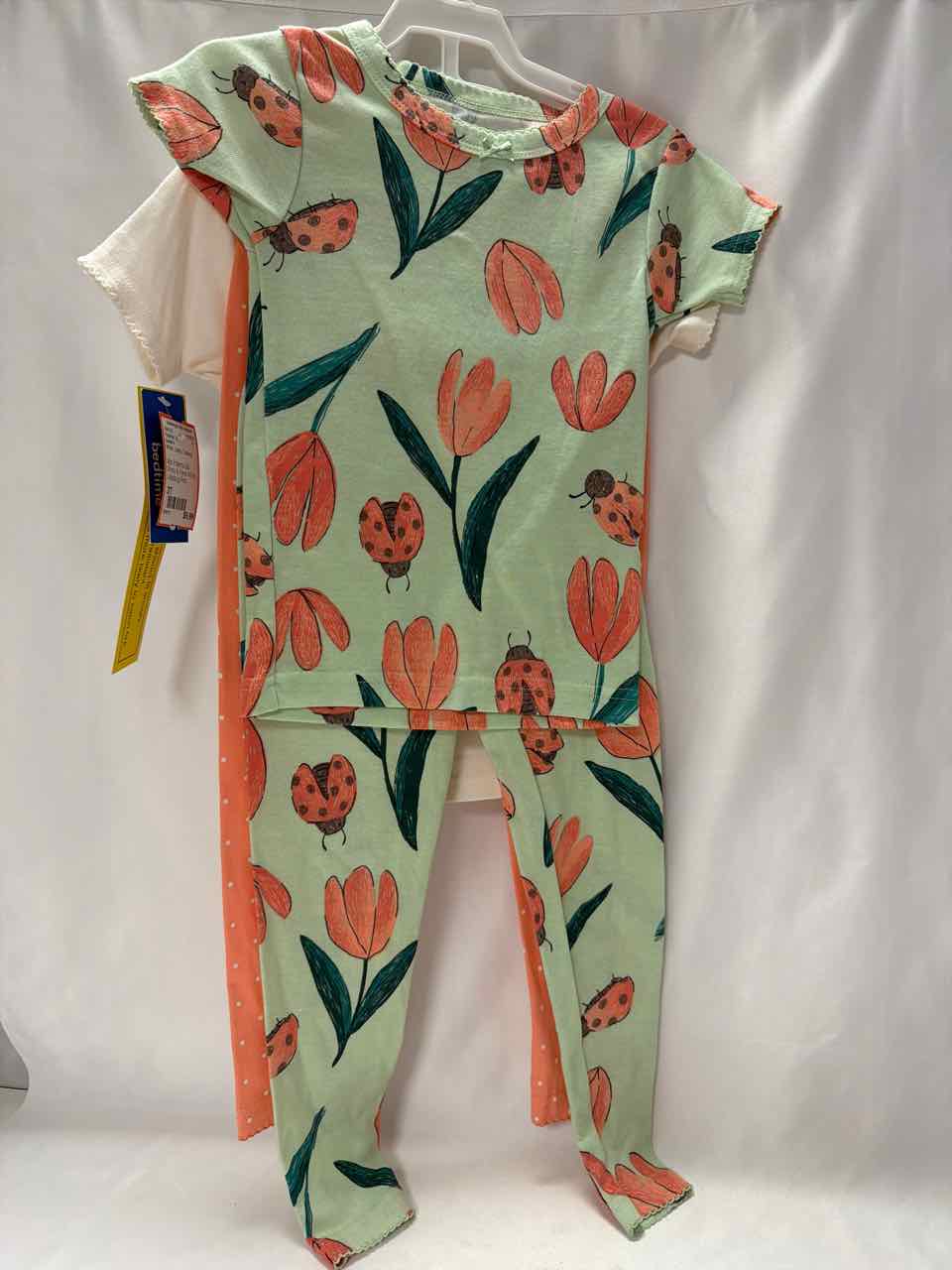 Carter's Size 3T White Pajamas- 2pc