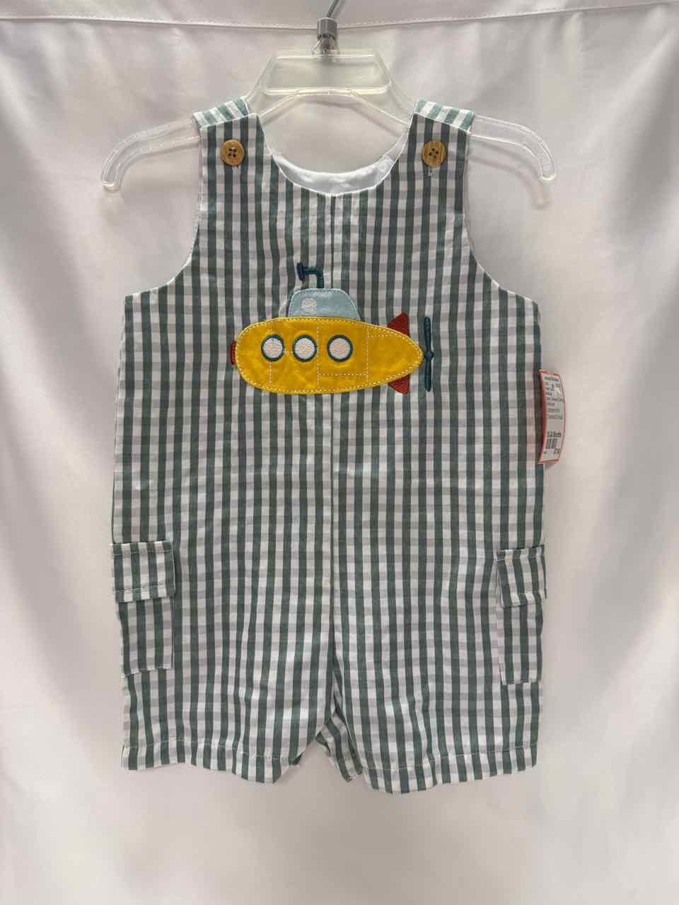 Good Lad Size 18-24 Months Green Gently Used Romper- Casual