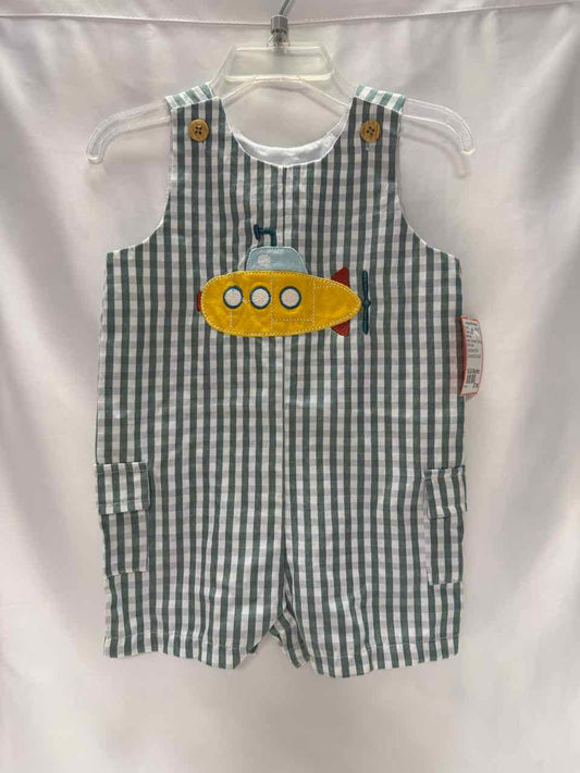 Good Lad Size 18-24 Months Green Gently Used Romper- Casual