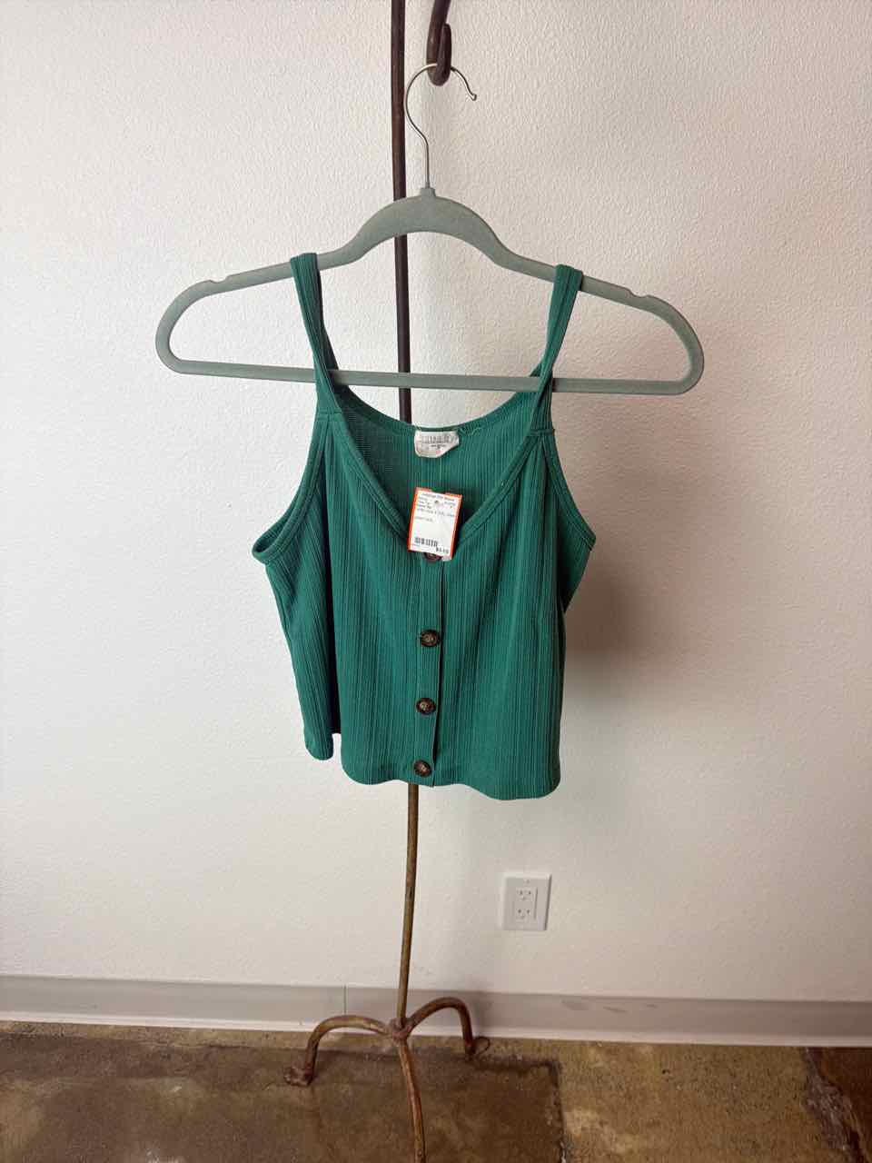 Sienna Sky Gently Used M (7/8) Green Dress Top