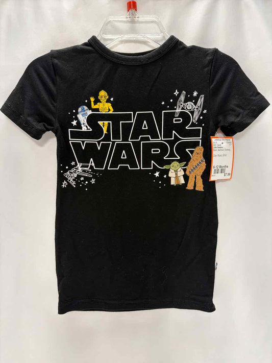 Little Sleepies Size 6-12 Months Black Shirt- Casual