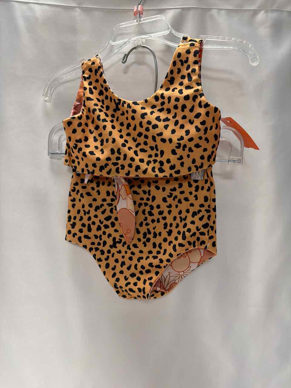 Size 12 Months Brown Swimsuit- 2pc