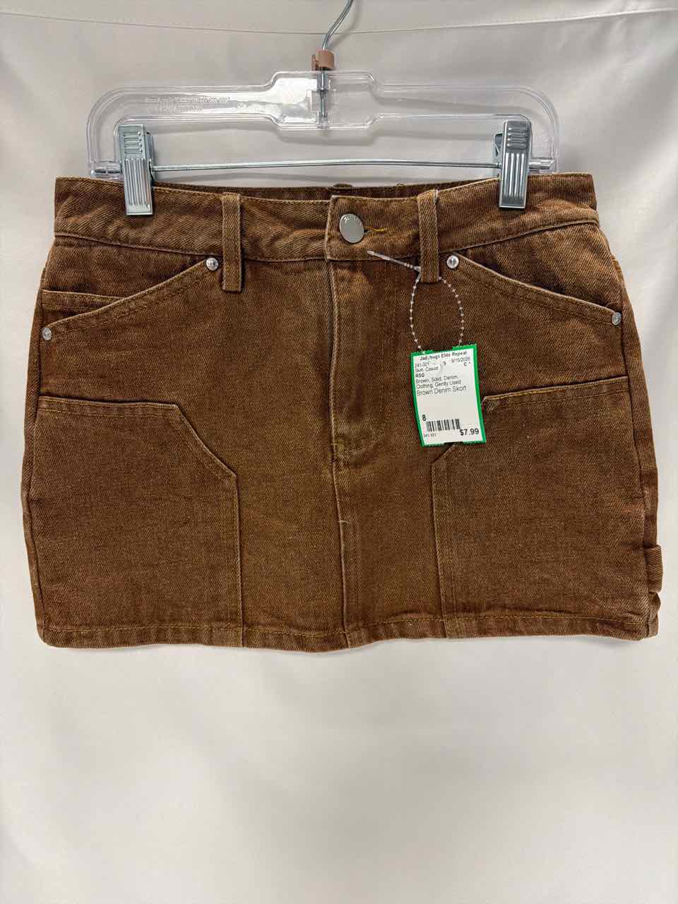 RSQ Size 8 Brown Gently Used Skirt- Casual