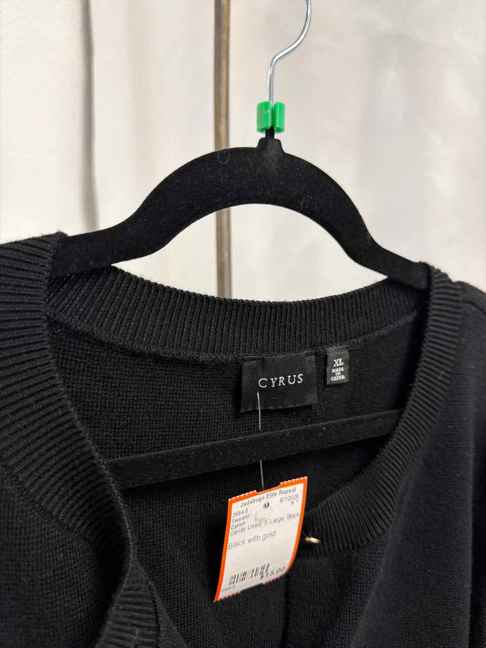 Cyrus Gently Used Black Sweater