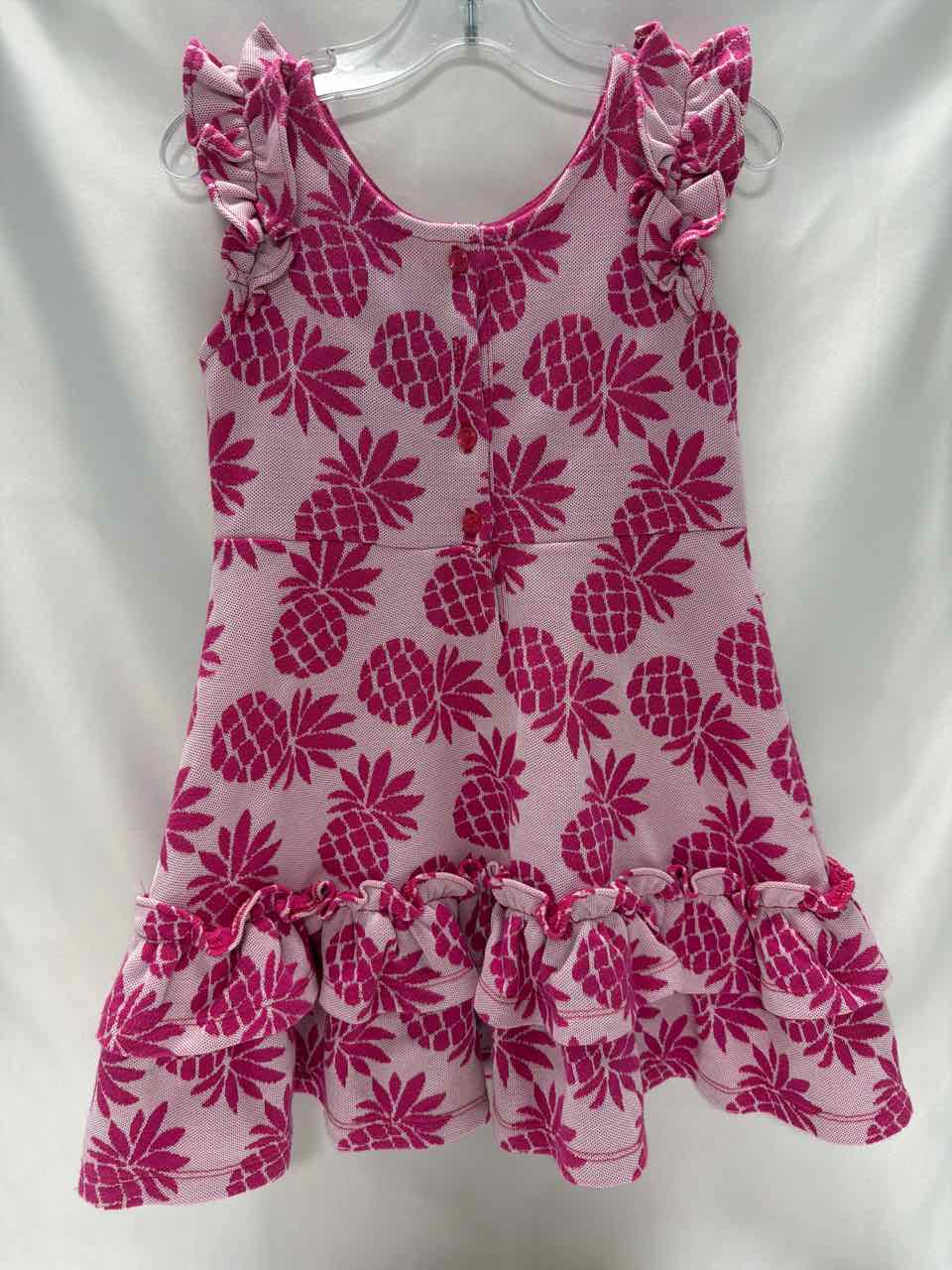 Janie and Jack Size 4 Fuchsia Gently Used Dress- Casual