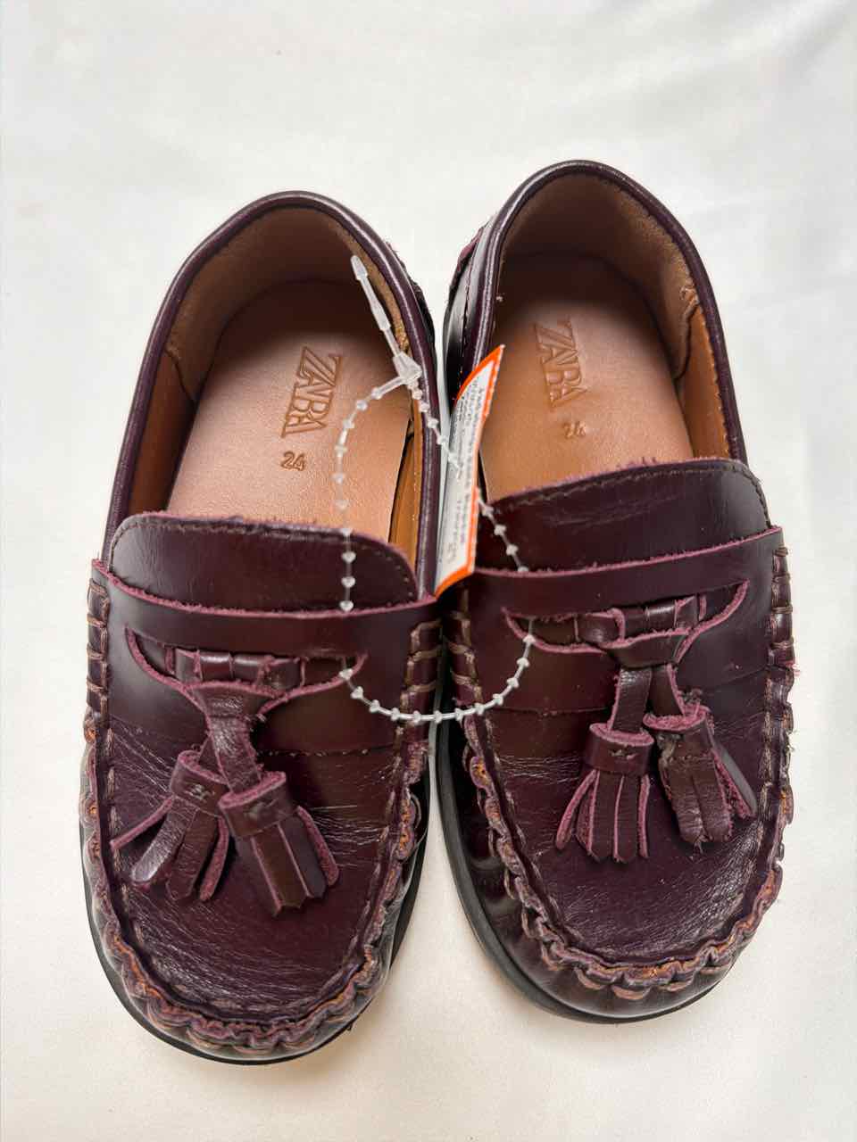 Zara Shoe Sizes 8C Burgundy Gently Used Shoes- Casual