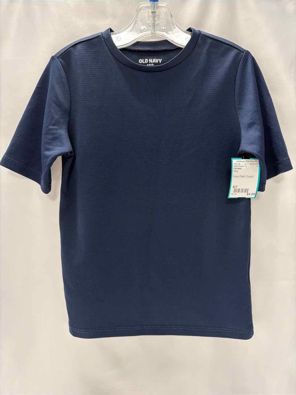 Old Navy Size 6/7 Navy Rash Guard Top