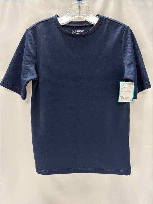 Old Navy Size 6/7 Navy Rash Guard Top
