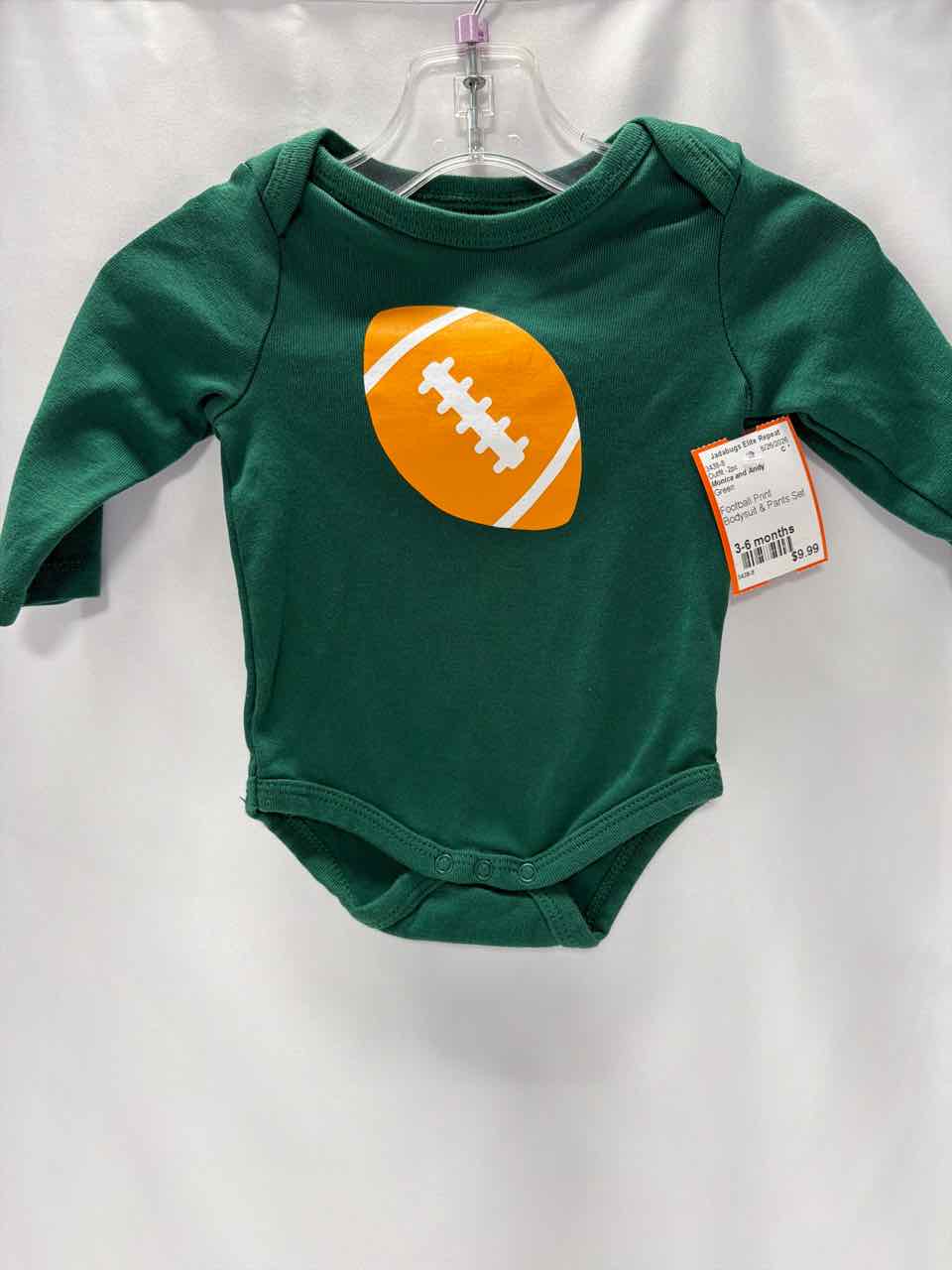 Monica and Andy Size 3-6 months Green Outfit -2pc