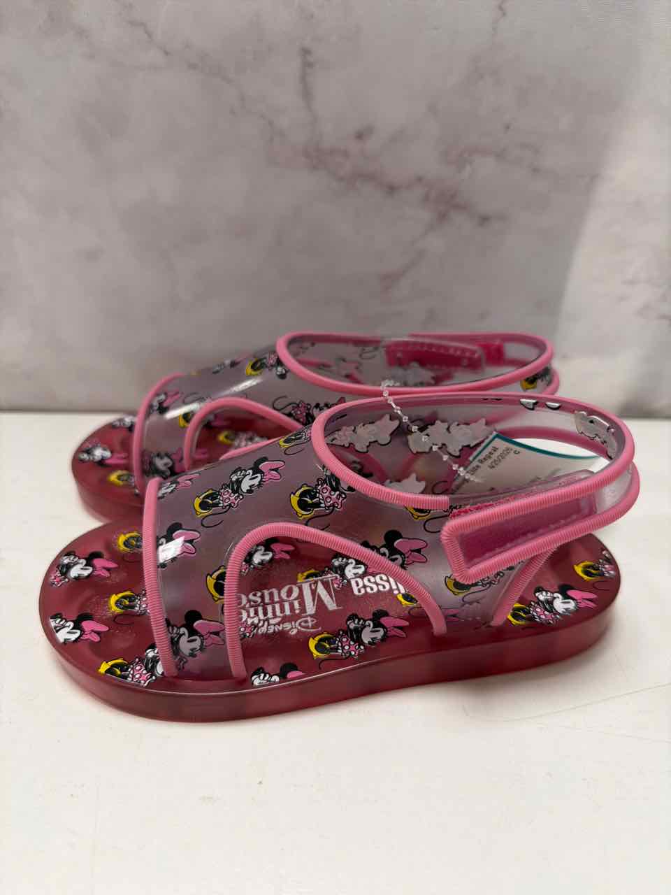 Mini Melissa Shoe Sizes 10C Pink Sandals