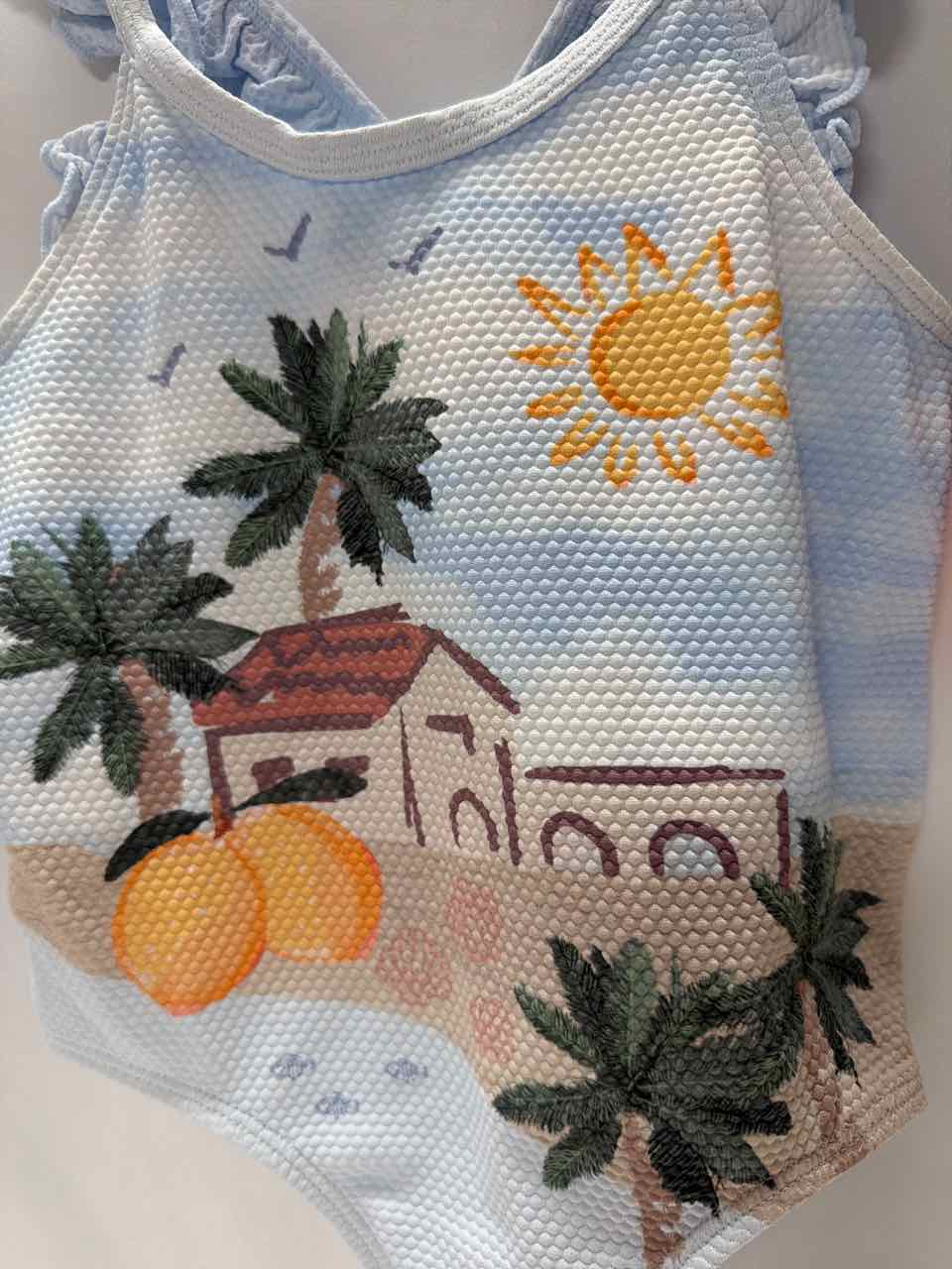 H&M Size 18 Months Baby Blue Swimsuit- 1pc
