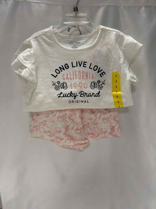 Lucky Brand Size 5 Pink Outfit -2pc