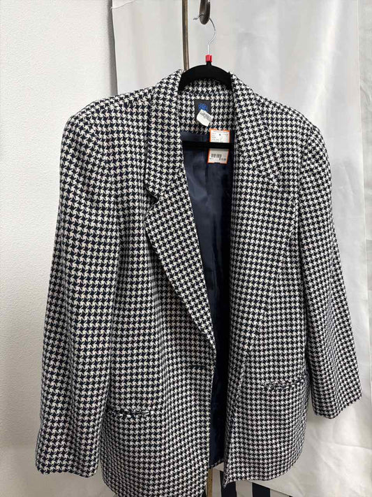 Panther Gently Used Houndstooth Black Blazer