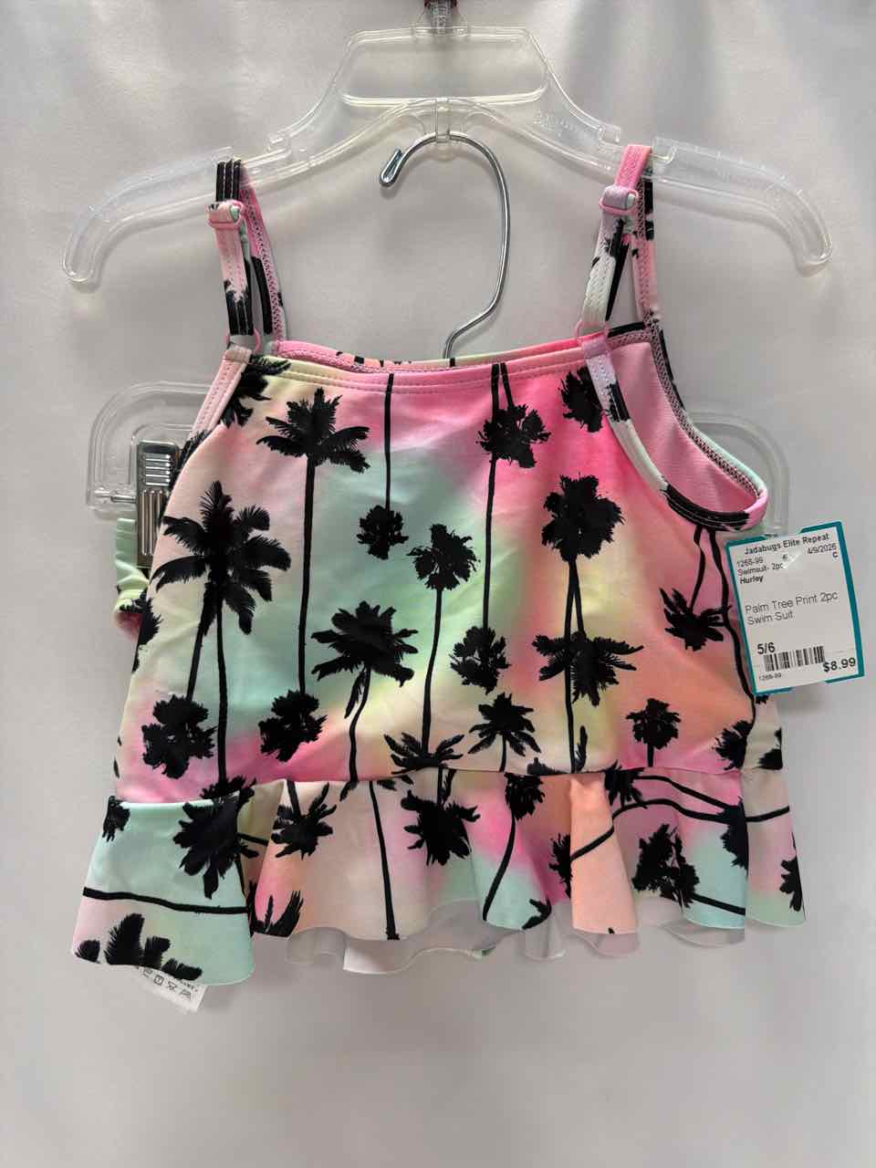 Hurley Size 5/6 Swimsuit- 2pc