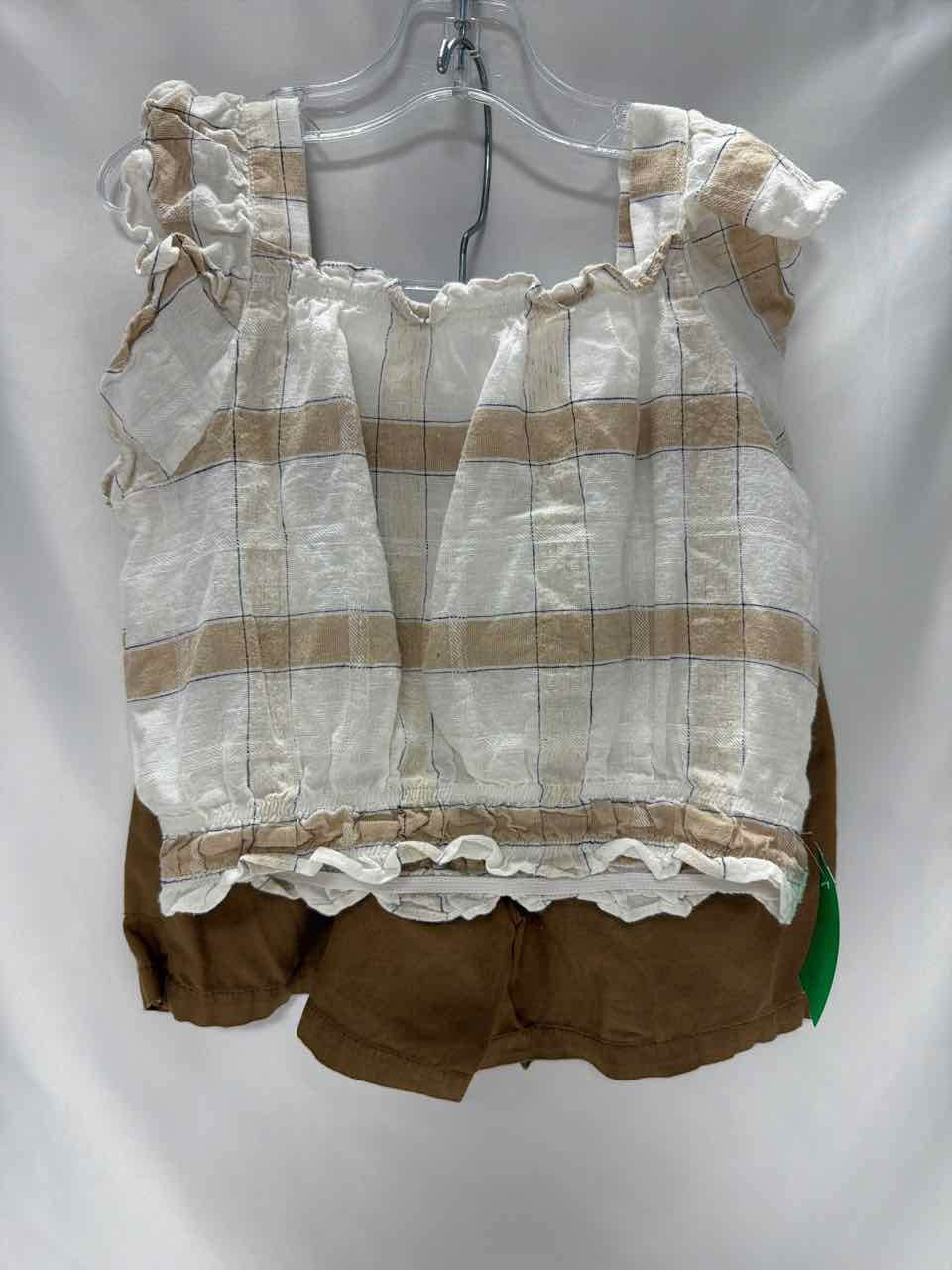 Mayoral Size 8 Tan Gently Used Outfit -2pc