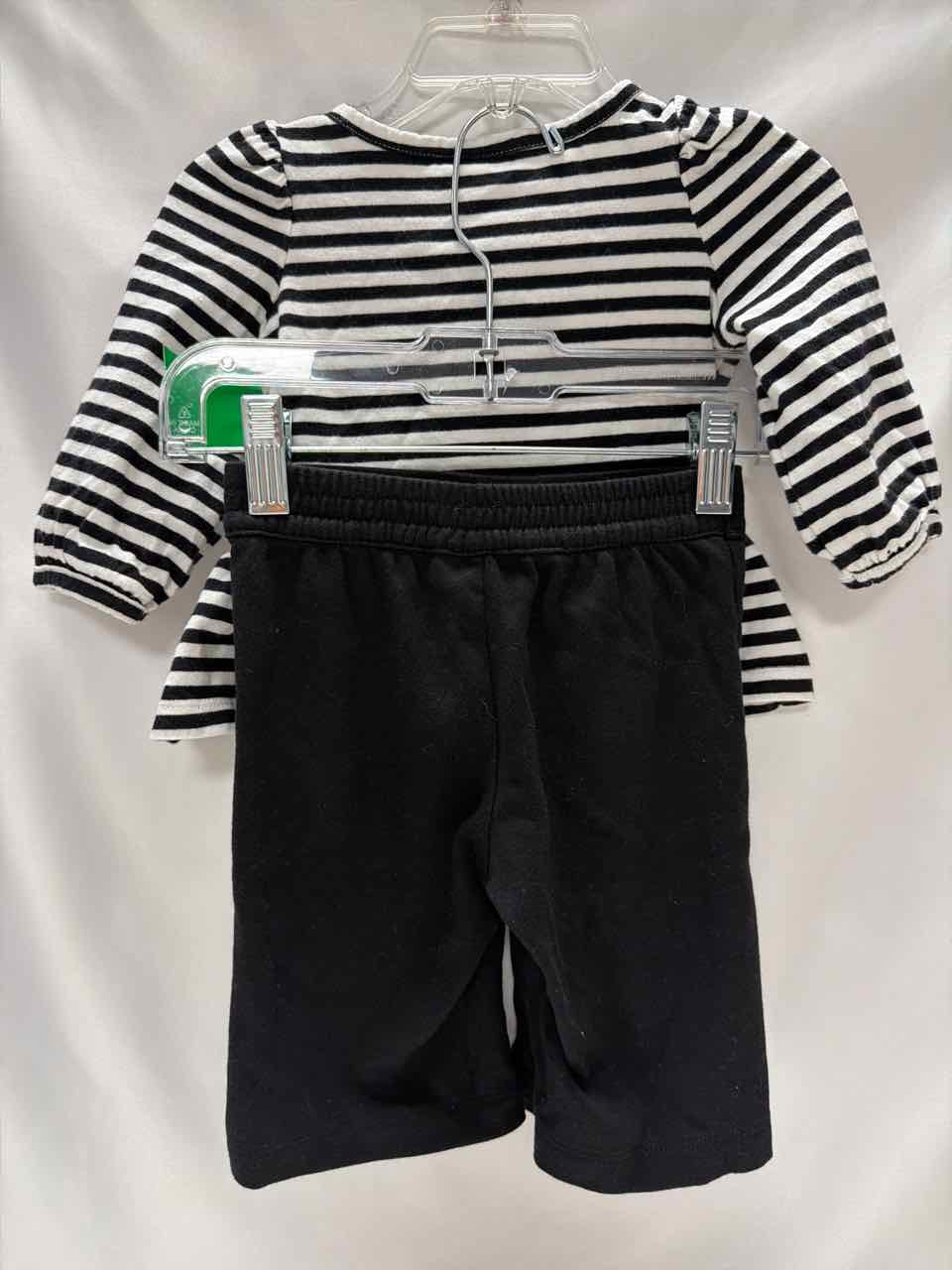 Janie and Jack Size 6-12 Months Black Gently Used Shirt- Casual