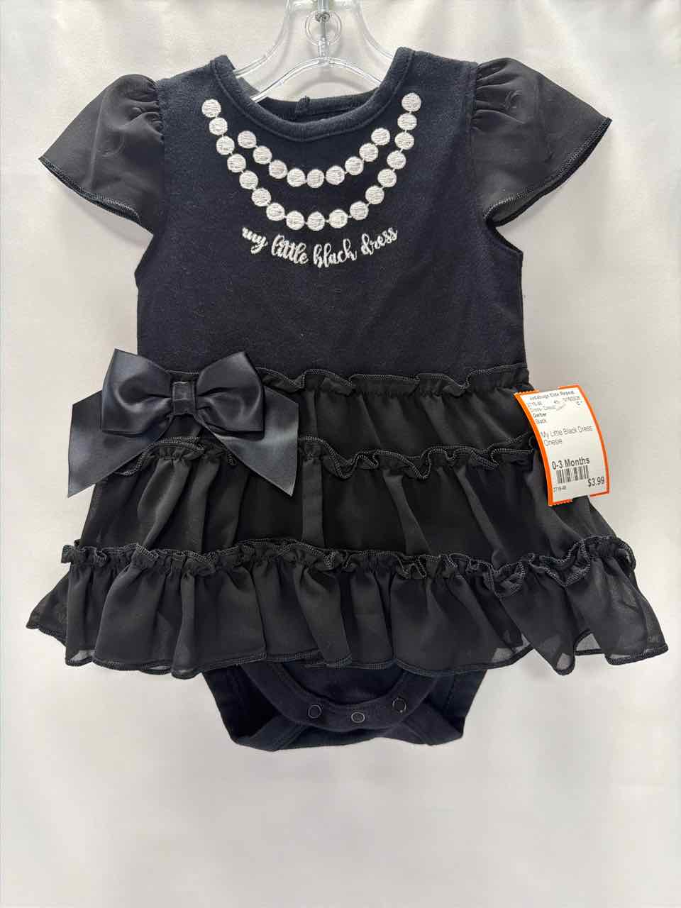 Gerber Size 0-3 Months Black Dress- Casual
