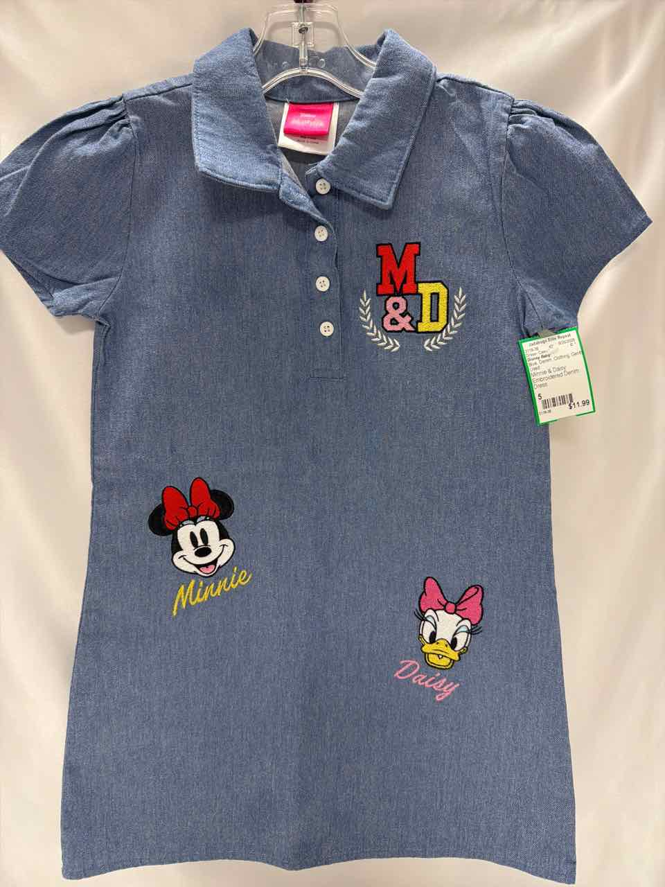 Disney Baby Size 5 Blue Gently Used Dress- Casual