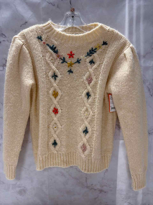 Bon Ton Size 8 Cream Sweater