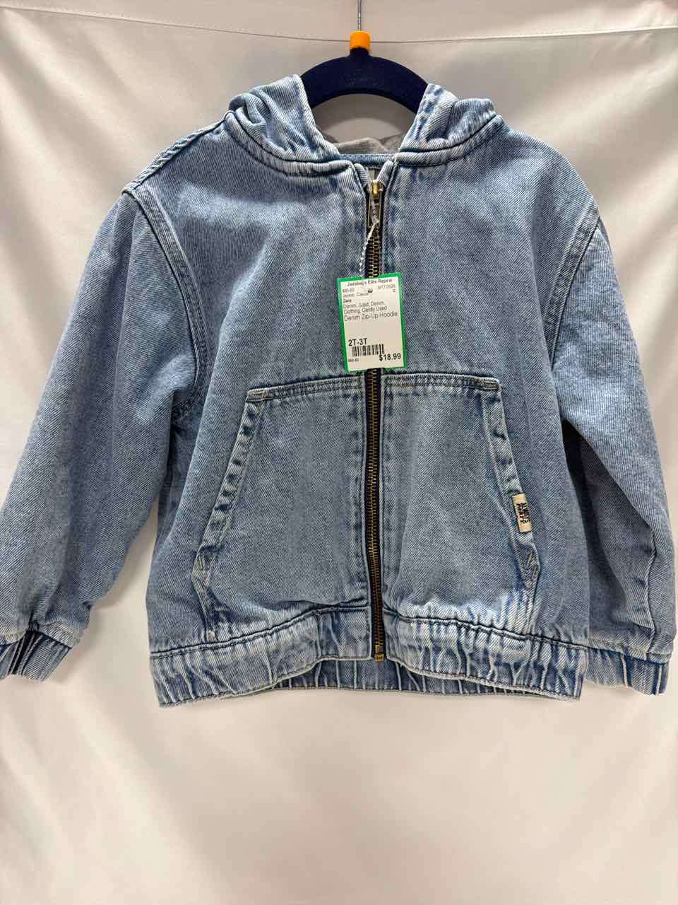Zara Size 2T-3T Denim Gently Used Jacket- Casual