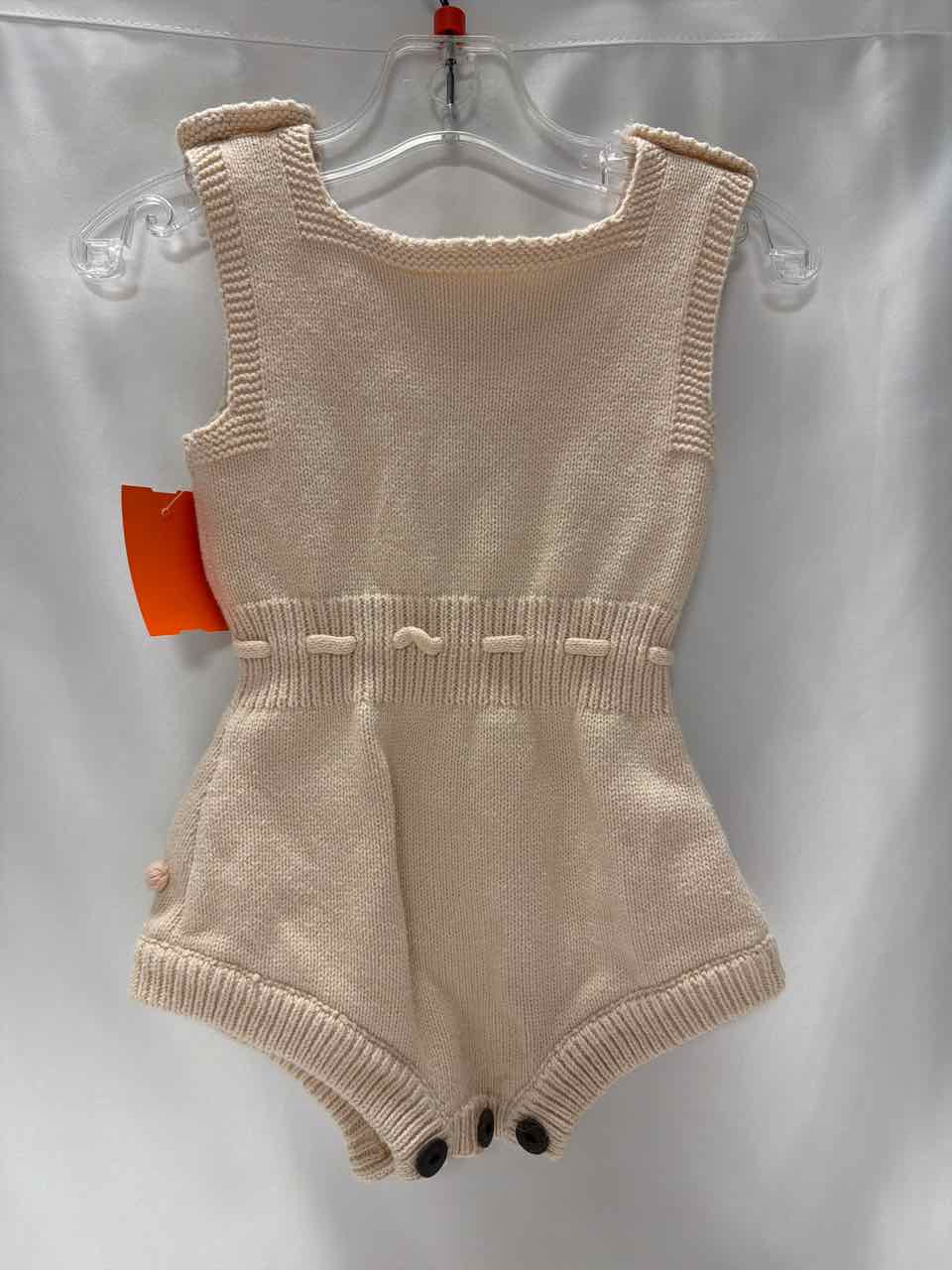 Size 6-12 Months Beige Romper- Casual