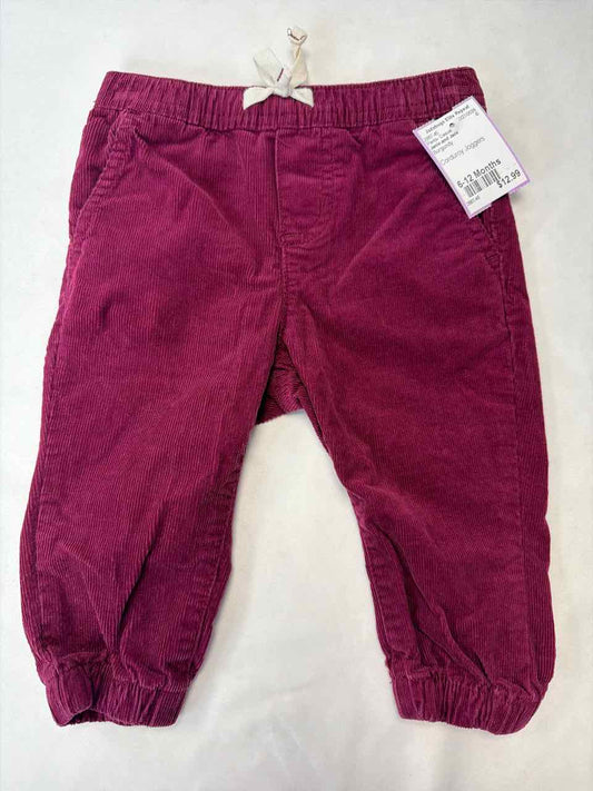 Janie and Jack Size 6-12 Months Burgundy Pants- Casual