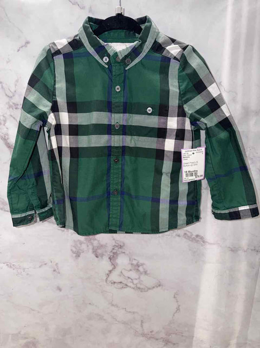 Burberry Size 18 Months Green Shirt- Casual