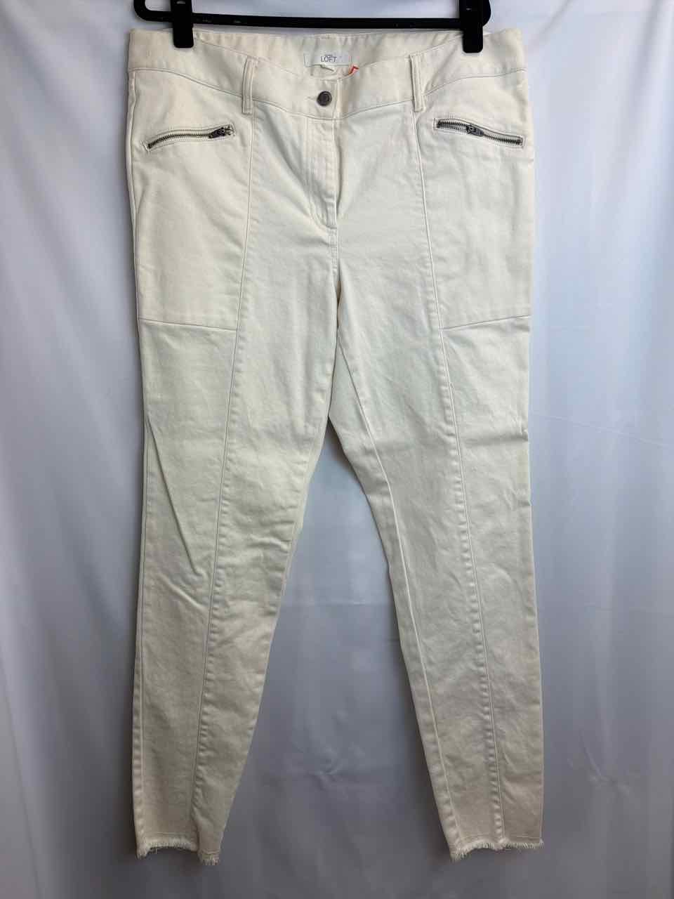 Ann Taylor Loft Gently Used Cream Pants