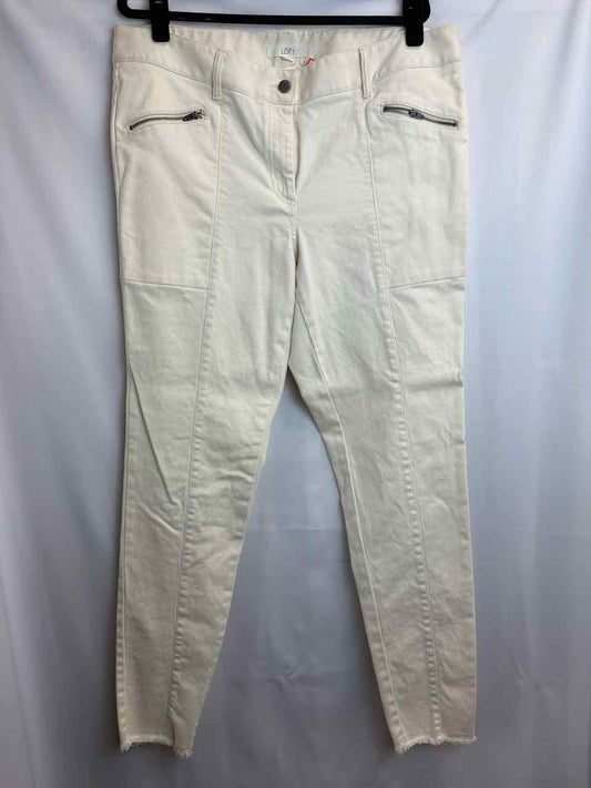 Ann Taylor Loft Gently Used Cream Pants