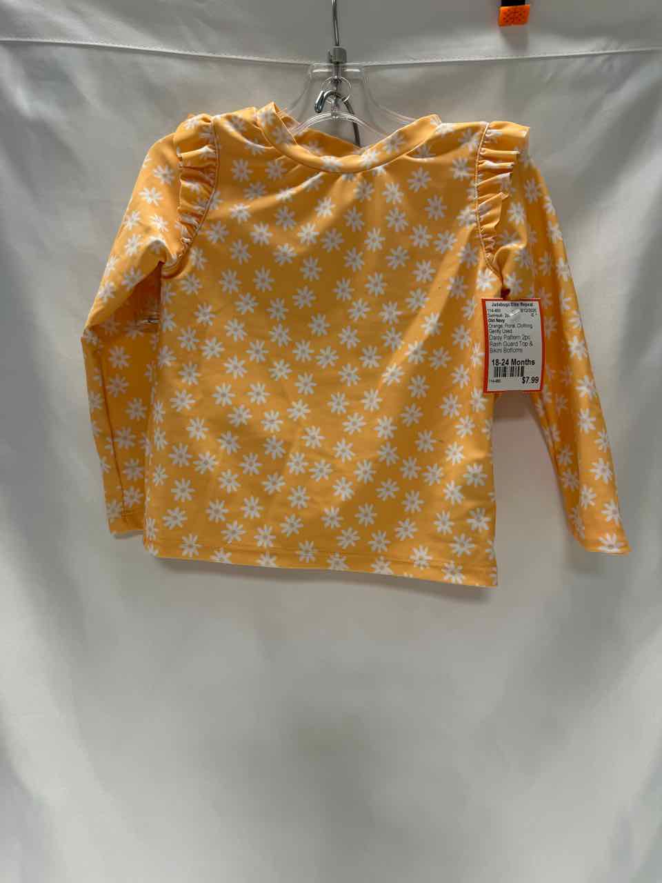Old Navy Size 18-24 Months Orange Gently Used Swimsuit- 2pc