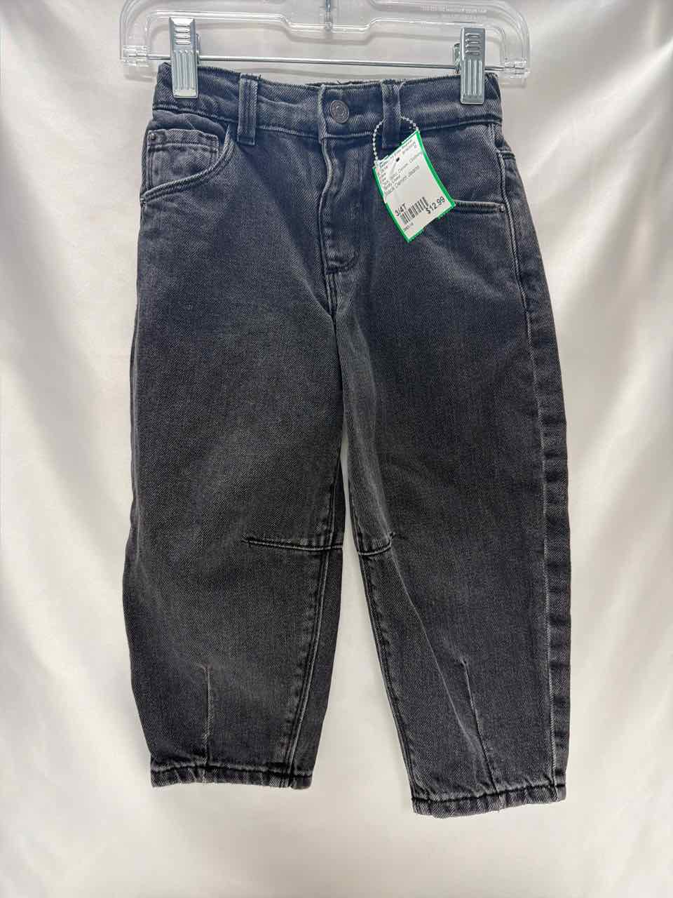Zara Size 3/4T Black Gently Used Jeans