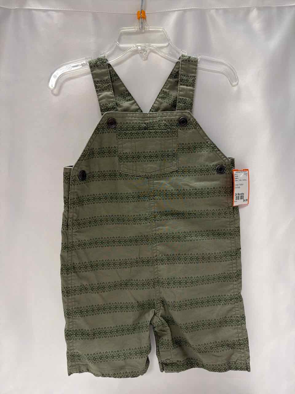 Carter's Size 24 Months Green Overalls