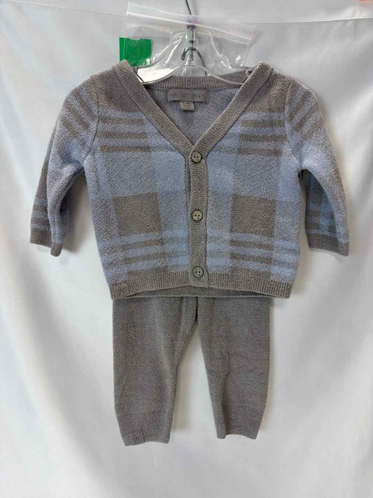 Size 3-6 months Blue Gently Used Outfit- 3pc