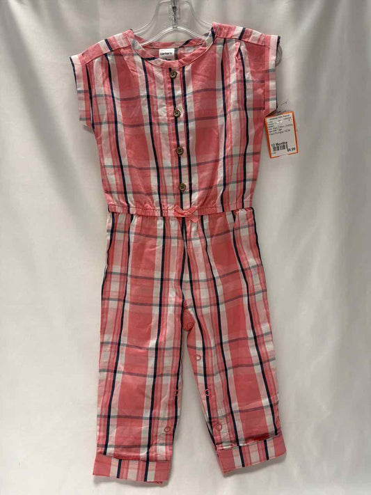 Carter's Size 12 Months Pink New With Tags Romper- Casual