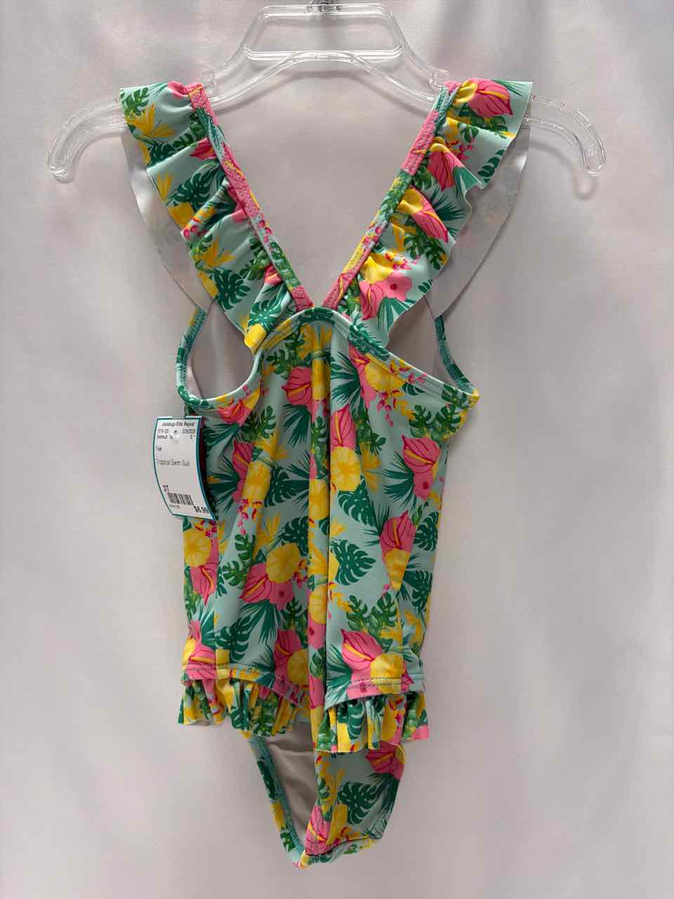 Bonnie Bianca Size 3T Teal Swimsuit- 1pc