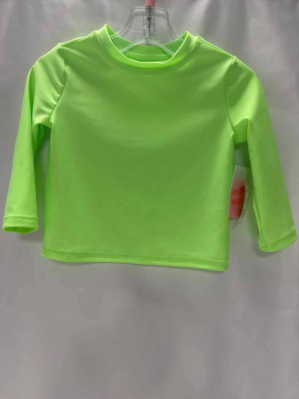Jumpin' Beans Size 12 Months Green Rash Guard Top