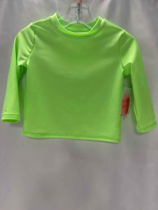 Jumpin' Beans Size 12 Months Green Rash Guard Top
