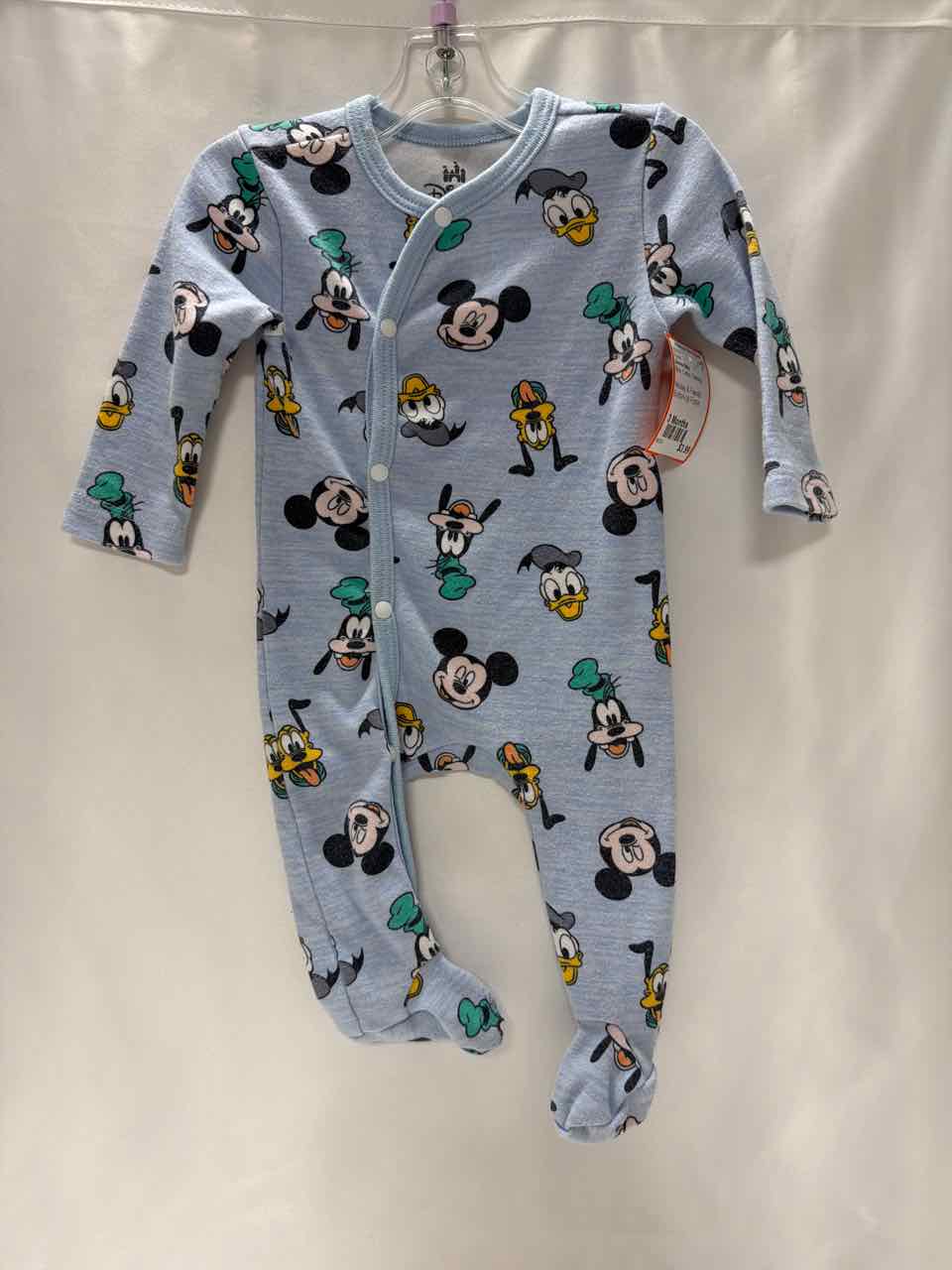 Disney Baby Size 3 Months Blue Footie