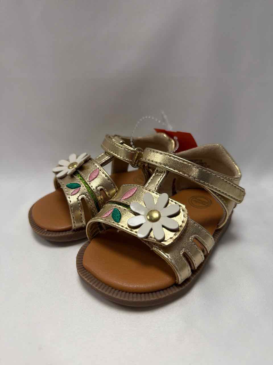 Wonder Nation Shoe Sizes 3C Gold Sandals